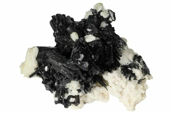 Black Tourmaline (Schorl) Crystals with Orthoclase - Namibia #132194